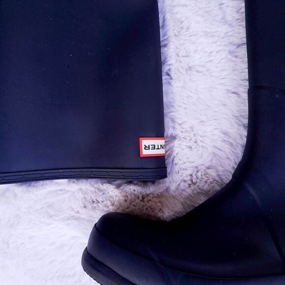 Hunter Boots Women's Size 10 Original Tall Matte Black Rain Boots EUC - Picture 3 of 13